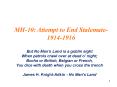 MH-10: Attempt to End Stalemate-1914-1916 PowerPoint PPT Presentation