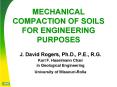 MECHANICAL COMPACTION OF SOILS FOR ENGINEERING PURPOSES PowerPoint PPT Presentation