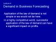 Lecture 4 Demand in Business Forecasting PowerPoint PPT Presentation