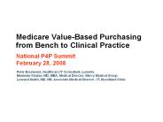 Medicare Value-Based Purchasing from Bench to Clinical Practice