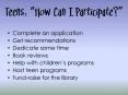 Teens: How Can I Participate PowerPoint PPT Presentation