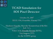 TCAD%20Simulation%20for%20SOI%20Pixel%20Detector