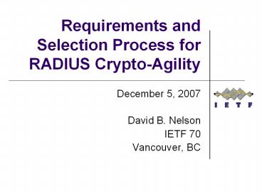 Requirements%20and%20Selection%20Process%20for%20RADIUS%20Crypto-Agility