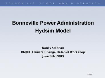 Bonneville Power Administration