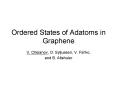 Ordered States of Adatoms in Graphene PowerPoint PPT Presentation