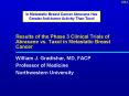 Results of the Phase 3 Clinical Trials of Abraxane vs. Taxol in Metastatic Breast Cancer PowerPoint PPT Presentation
