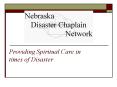 Providing Spiritual Care in times of Disaster PowerPoint PPT Presentation
