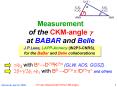 Measurement of the CKMangle g at BABAR and Belle PowerPoint PPT Presentation