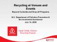 Recycling at Venues and Events PowerPoint PPT Presentation