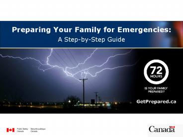 Preparing Your Family for Emergencies: