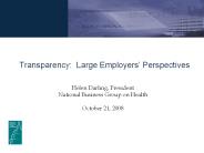 Transparency: Large Employers
