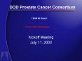 DOD Prostate Cancer Consortium PowerPoint PPT Presentation