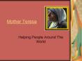 Mother Teresa PowerPoint PPT Presentation