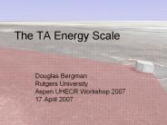 The TA Energy Scale