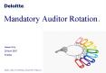 Mandatory Auditor Rotation. PowerPoint PPT Presentation