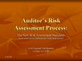 Auditors Risk Assessment Process: PowerPoint PPT Presentation