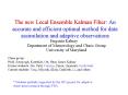 The new Local Ensemble Kalman Filter: An accurate and efficient optimal method for data assimilation PowerPoint PPT Presentation