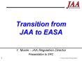Transition from JAA to EASA PowerPoint PPT Presentation