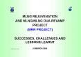 MLNG REJUVENATION PowerPoint PPT Presentation