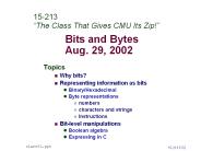 Bits and Bytes Aug. 29, 2002