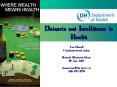 Datasets and Intelligence in Health PowerPoint PPT Presentation