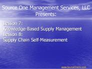 Part Two: Supply Management Handbook