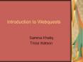 Introduction to Webquests PowerPoint PPT Presentation