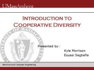 Introduction to Cooperative Diversity