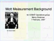 Mott Measurement Background