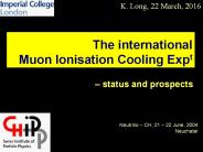 The international Muon Ionisation Cooling Expt