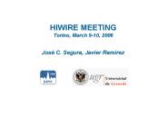 HIWIRE MEETING Torino, March 910, 2006