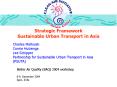 Strategic Framework Sustainable Urban Transport in Asia PowerPoint PPT Presentation