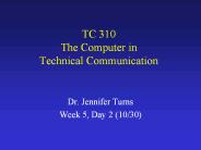 TC%20310%20The%20Computer%20in%20Technical%20Communication