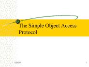 The Simple Object Access Protocol