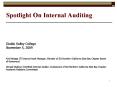 Spotlight On Internal Auditing Diablo Valley College November 5, 2009 Kirk Rehage IT Internal Audit PowerPoint PPT Presentation
