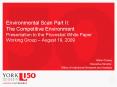Environmental Scan Part II: The Competitive Environment Presentation to the Provostial White Paper Working Group  PowerPoint PPT Presentation