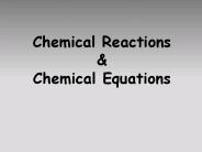 Chemical Reactions