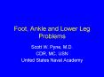 Foot, Ankle and Lower Leg Problems PowerPoint PPT Presentation