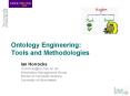 Ontology Engineering: Tools and Methodologies PowerPoint PPT Presentation