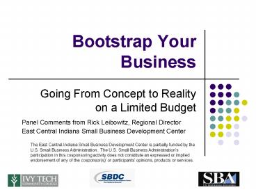 Bootstrap Your Business