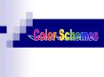 Color Schemes PowerPoint PPT Presentation