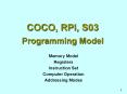 COCO, RPI, S03 Programming Model PowerPoint PPT Presentation