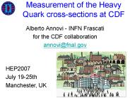 Measurement of the Heavy Quark cross-sections at CDF