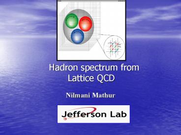 Hadron spectrum from Lattice QCD