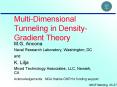 Multi-Dimensional Tunneling in Density-Gradient Theory PowerPoint PPT Presentation