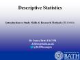 Descriptive Statistics PowerPoint PPT Presentation