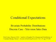Conditional Expectations