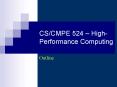 CS/CMPE 524  PowerPoint PPT Presentation