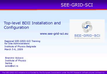 Presentation Title Presentation Subtitle