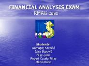 FINANCIAL ANALYSIS EXAM - RMAG case